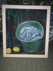 Original Irish artist painting for sale - Ciaran Lynch.. Fish oil painting
